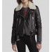 Love Life Zoe Chao (Sara Yang) Black Motorcycle Leather Jacket